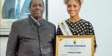 Distinction : Princesse Issie, Miss Cameroun et 12ème à Miss Universe 2023, reçoit des Honneurs du Maire de la Ville de Douala